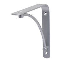 Équerre décorative arch, argent mat, 19,5x19,5cm - DURALINE