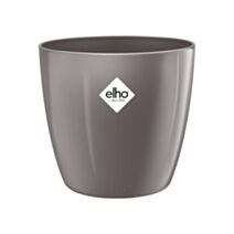 Pot de fleurs Brussels Diamond rond gris perle Ø18cm - ELHO