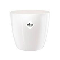 Pot de fleurs Brussels Diamond rond blanc Ø25cm - ELHO