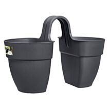 Jardinière Vibia Campana Flower twin anthracite 26,5x20,5x38,4cm - ELHO