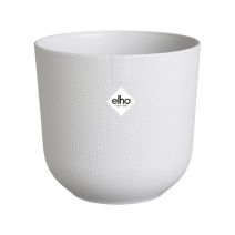 Cache-Pot de fleurs Jazz Rond Blanc Soie Ø14cm     