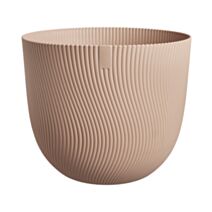Pot Sereh en plastique recyclé rond 60cm argile froide - ELHO
