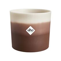 Pot Colour Gradient en plastique recyclé rond 18cm marron cèdre - ELHO