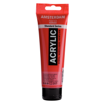 Peinture acrylique Standard Series Rouge Transparent Moyen 317 120ml - AMSTERDAM