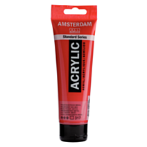 Peinture acrylique Standard Series Rouge Transparent Moyen 317 120ml - AMSTERDAM