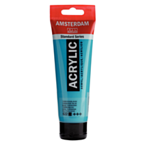 Peinture acrylique Standard Series Bleu Turquoise 522 120ml - AMSTERDAM