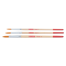 3 pinceaux aquarelle rond en polyester - TALENS ART CREATION