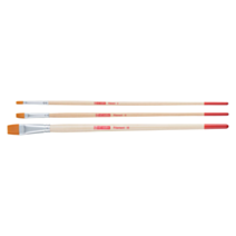3 pinceaux plats huile et acrylique en polyester - TALENS ART CREATION