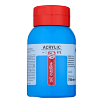 Peinture acrylique Cyan Primaire 572 750ml - TALENS ART CREATION