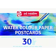 Papier pour Aquarelle 10,5x14,8cm 200gr 30 Feuilles - TALENS ART CREATION