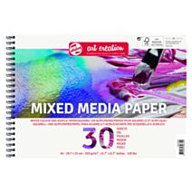 Papier à médiums mixtes A4 250gr 30 Feuilles - TALENS ART CREATION