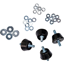 Lot de 4 plots anti vibratoires Qlima