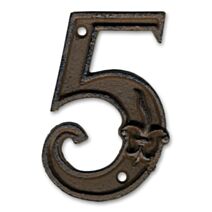 Chiffre fonte hauteur 12 cm - "5" - CHAPUIS