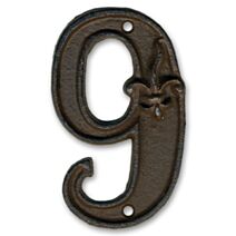 Chiffre fonte hauteur 12 cm - "9" - CHAPUIS