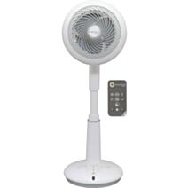 Ventilateur sur pied réglable STF- DC15T 5 vitesses + télécommande blanc