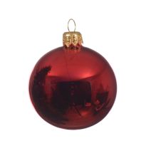 Boules verre uni brillant