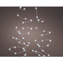 Guirlande extérieure de Noël lumières clignotantes blanches - 12 m