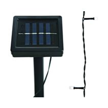 Guirlande solaire 100 LED clignotante extérieure - Blanc froid
