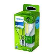 Ampoule filament standard E27 transparent 40W blanc froid - PHILIPS