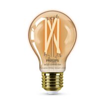Ampoule filament connectée standard E27 CCT transparent 50W - PHILIPS