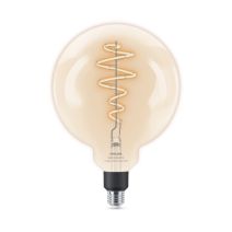 Ampoule filament connectée G200 E27 CCT transparent 40W - PHILIPS