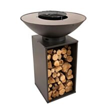 Braséro de cuisson Onyx 80 Grille + Réserve Bois + Housse - REDFIRE