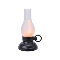 Lanterne d'intérieur flamme LED 11 x 21 cm