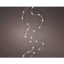 Guirlande électrique intérieur LED blanc froid 2,95m - LUMINEO