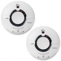 Lot de 2 détecteurs avertisseurs autonomes de fumée ELEGANCE sans fil - ANGELEYE
