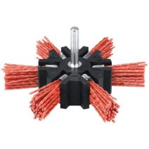 Brosse éventail nylon rouge - SCID