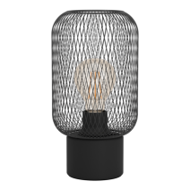 Lampe de table Wrington acier noir H28,5 cm E27x1 - EGLO