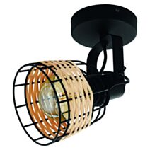 Spot Anwick 1 Acier E27 40W Noir