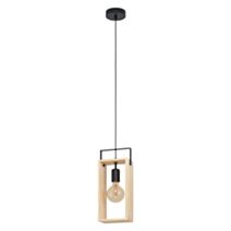 Suspension en bois Famborough E27 naturel - EGLO