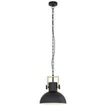 Suspension Lubenham E27 28W noir/marron - EGLO