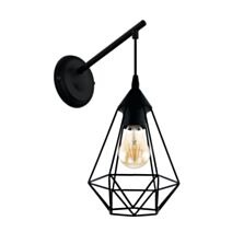 Applique murale Tarbes Noir ø 120mm E27 1 x 60 W - EGLO