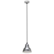 Suspension Vintage 1 lumière E27 60W Ø155 Acier,Argent
