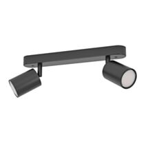 Spot Reciso-E IP20 2x5W 30 x 8,5 cm acier noir - EGLO