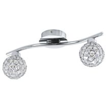 reglette 2 spots ribolla chrome - EGLO