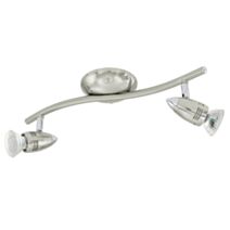 Spot Magnum en acier satin nickel chrome GU10-LED incl. 2 x 3W 3000K - EGLO