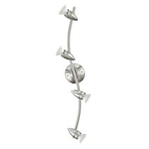 Plafonnier 4 lumières LED Magnum acier satin nickel chrome GU10 4x3W 3000K - EGLO
