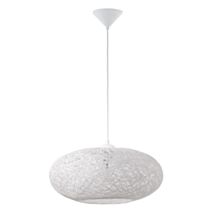 Suspension Campilo Ø45 x H110 cm 60Wx1 E27 plastique blanc - EGLO