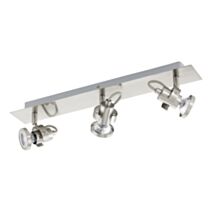 Réglette 3 lumières Tukon3 LED/3,3W acier/nickel mat
