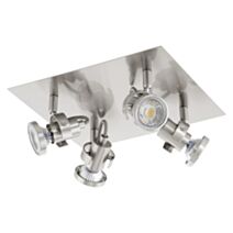 Arc 4 lumières Tukon3 LED/3,3W acier/nickel mat