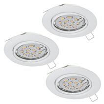 Spots orientables (x3) PENETO LED/5W rond blanc