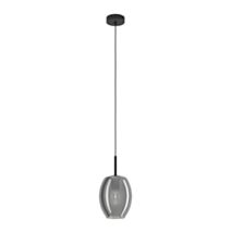 Suspension Cadaques Ø18 cm E27 40W verre gris - EGLO
