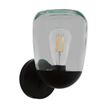 Applique Extérieure Donatori Aluminium Verre E27 Noir