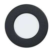 Spot LED encastrable Fueva 5 noir ø 86 mm LED incl. 2.7W 3000k IP44 - EGLO