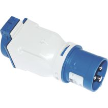 Adaptateur droit 16a-entrée 3p ip44