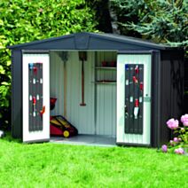 Abri Métal Europa T3 Vert Foncé 3,80 m² - BIOHORT