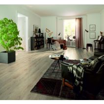 Revêtement de sol stratifié Chêne Melba beige 129,2x19,3x0,8cm - EGGER